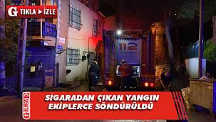 Gebze'de evde sigaradan yangın çıktı