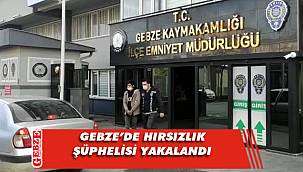 Gebze'deki hırsızlık şüphelisi tutuklandı