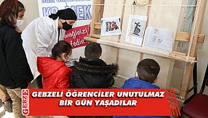 Gebzeli minikler Hereke Halısı dokudu