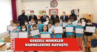 Gebzeli miniklerin karnelerini protokol verdi