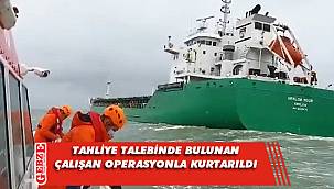Gemideki çalışan operasyonla kurtarıldı