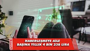 Haberleşmeye aile başına yıllık 4 bin 238 lira