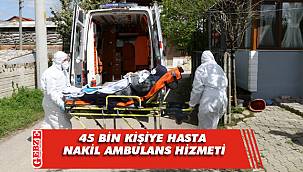 Hasta Nakil Ambulans Hizmetinden 45 bin kişi yararlandı