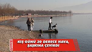 Hava sıcaklığı 20 dereceye çıktı, vatandaşlar tadını çıkardı