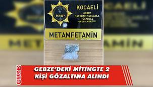 HDP'nin Gebze'deki mitinginde 2 gözaltı