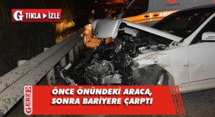 İki aracın karıştığı kazada 3 kişi yaralandı