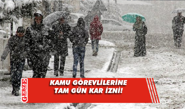 İstanbul'da kamu görevlilerine kar izni
