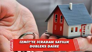 İzmit'te 2+1 93 metrekare dubleks daire icradan satılık