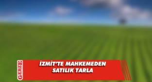 İzmit'te 21000 metrekare tarla mahkemeden satılık