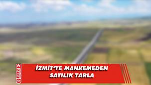 İzmit'te 2300 metrekare tarla mahkemeden satılık