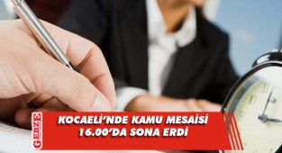 Kamuda mesai erken sona erdi