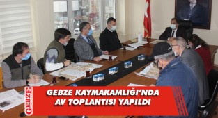 Kaymakam Güler, av toplantısına başkanlık yaptı