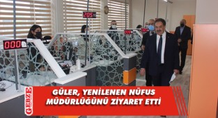 Kaymakam Güler, nüfus müdürlüğünü gezdi