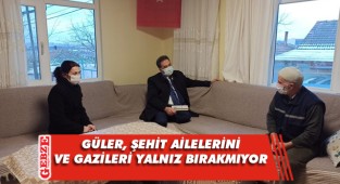 Kaymakam Güler, şehitlerimizin emanetleriyle buluştu