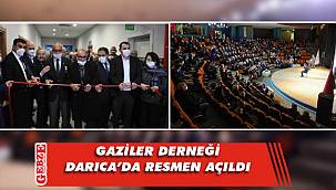 Kent protokolü, Gaziler Derneği’nin kurdelesini kesti