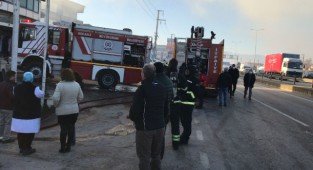 Kocaeli İtfaiyesi’nden yangına anında müdehale