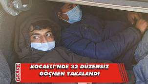 Kocaeli'nde düzensiz göçmen operasyonu 