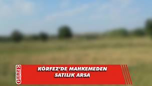 Körfez'de 248 metrekare arsa mahkemeden satılık