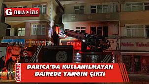 Kullanılmayan dairede yangın çıktı