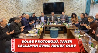 OLFED Başkanı Sağlam, protokolü evinde buluşturdu