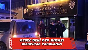 Oto hırsızı yakayı ele verdi