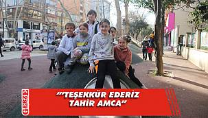 Parklara kavuşan çocuklardan Büyükakın'a teşekkür