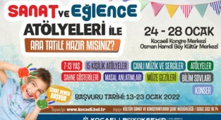 Sanat ve eğlence atölyeleri ara tatili şenlendirecek