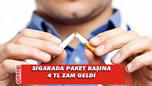 Sigara fiyatlarına zam geldi