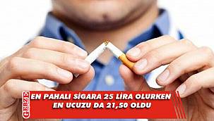 Sigarada zamlı fiyatlar belli oldu 