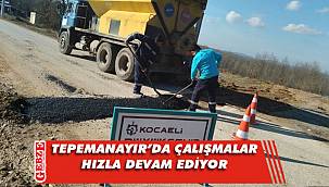 Tepemanayır’da üstyapı çalışmaları sürüyor