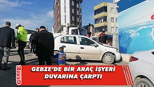 Tıra çarpmamak için, iş yerinin duvarına çarptı