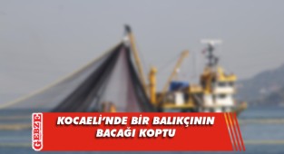 Trol ağı ipine bacağı dolanınca faciayı yaşadı