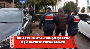 Yakalanan 3 hırsız tutuklandı