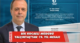 Yalçıntaş'tan Yenigün'e yeni yaş mesajı