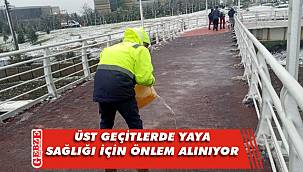 Yaya güvenliği için üst geçitlerde çalışma