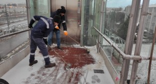 üst geçitlerin güvenliği sağlanıyor