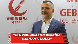 Yeniden Refahlı Kılıç'tan sert eleştiri