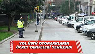 Yol üstü parklanmada yeni tarife dönemi