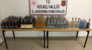 144 şişe kaçak alkol ele geçirildi