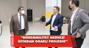 Aslan, İMES OSB'deki Mükemmeliyet Merkezi'ni inceledi