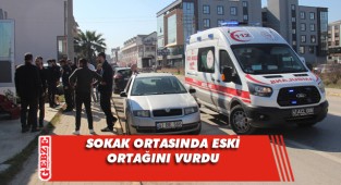 Eski ortağını bacağından yaraladı