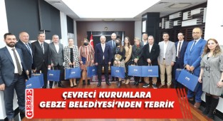 Gebze Belediyesi'nden çevreci kurumlara teşekkür