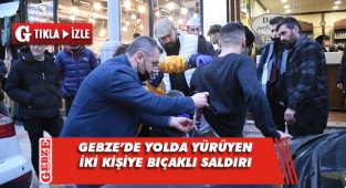 Gebze'de iki kişi bıçaklı saldırıya uğradı