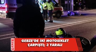 Gebze'de iki motosiklet çarpıştı