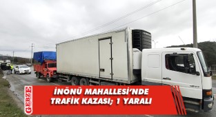 Gebze'de kamyonet ve kamyon çarpıştı