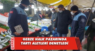 Gebze'de zabıta ekipleri pazarları denetledi