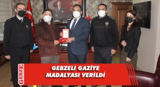 Gebzeli gazi milli mücadele madalyasını aldı