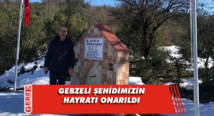 Gebzeli ülkücüler şehidimizin hayratını onardı