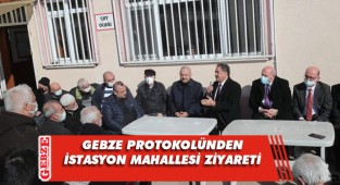 İlçe protokolü, camide vatandaşlarla buluştu