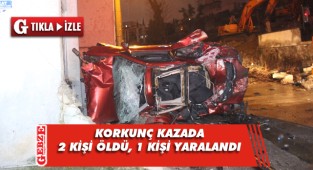 İzmit'te korkunç kaza; 2 ölü, 1 yaralı